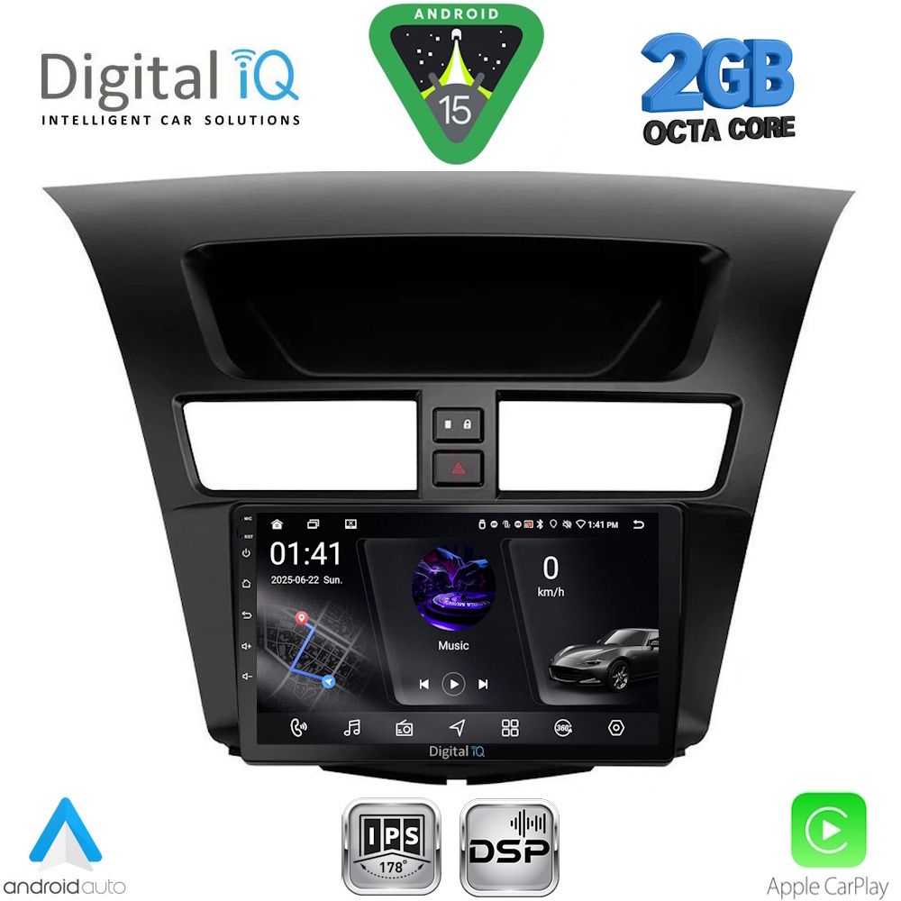 Βλησαρούλης Car Center - DIGITAL IQ RSF 4364_CPA (9inc) MULTIMEDIA TABLET for MAZDA BT50 mod. 2012-2019
