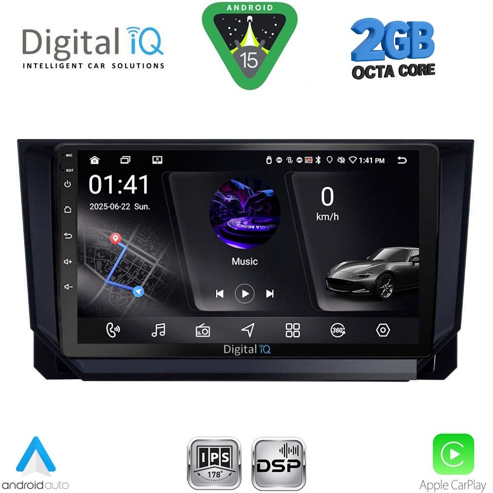 Βλησαρούλης Car Center - DIGITAL IQ RSF 4391_CPA (10inc) MULTIMEDIA TABLET for MAZDA CX9 mod. 2006-2015