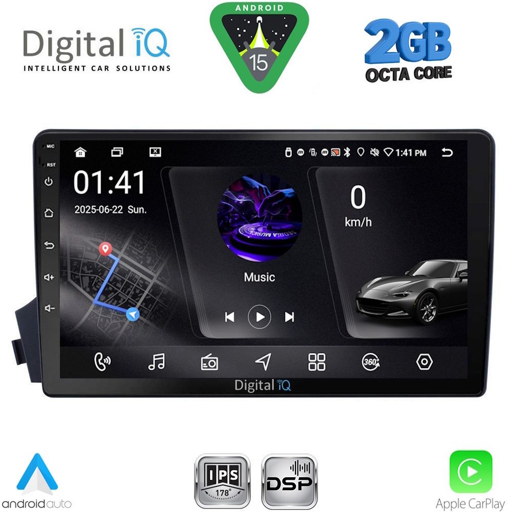 Βλησαρούλης Car Center - DIGITAL IQ RSF 4650_CPA (9inc) MULTIMEDIA TABLET for SSANGYONG ACTYON – KYRON mod. 2006-2015