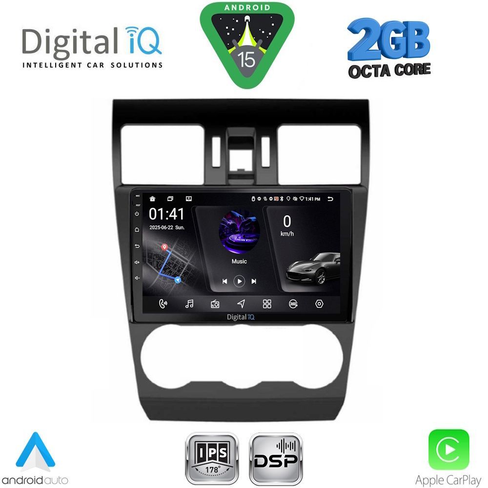 Βλησαρούλης Car Center - DIGITAL IQ RSF 4663_CPA (9inc) MULTIMEDIA TABLET for SUBARU FORESTER - IMPREZA - XV mod. 2013-2019
