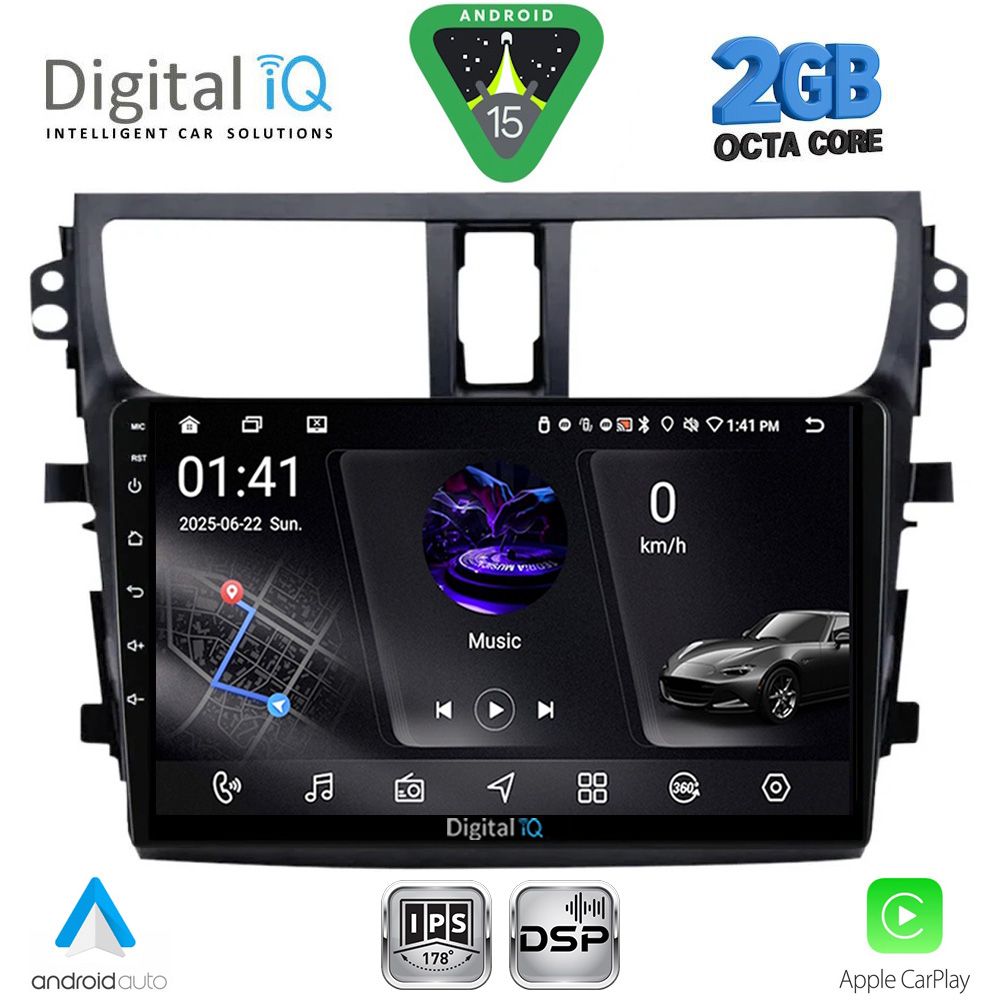 Βλησαρούλης Car Center - DIGITAL IQ RSF 4674_CPA (9inc) MULTIMEDIA TABLET for SUZUKI CELERIO mod. 2015-2021