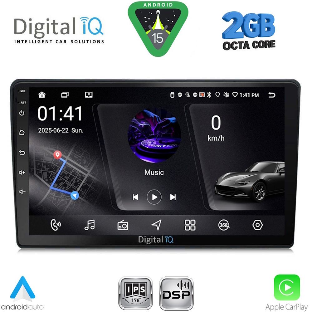 Βλησαρούλης Car Center - DIGITAL IQ RSF 4699_CPA (10inc) MULTIMEDIA TABLET for TOYOTA AURIS mod. 2013-2015