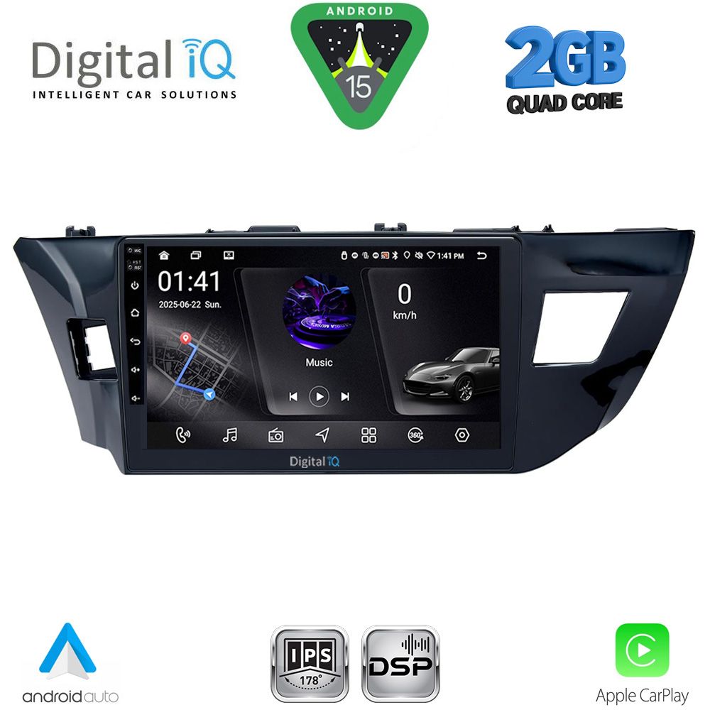 Βλησαρούλης Car Center - DIGITAL IQ RSF 4714MD_CPA (10inc) MULTIMEDIA TABLET for TOYOTA COROLLA mod. 2013-2016