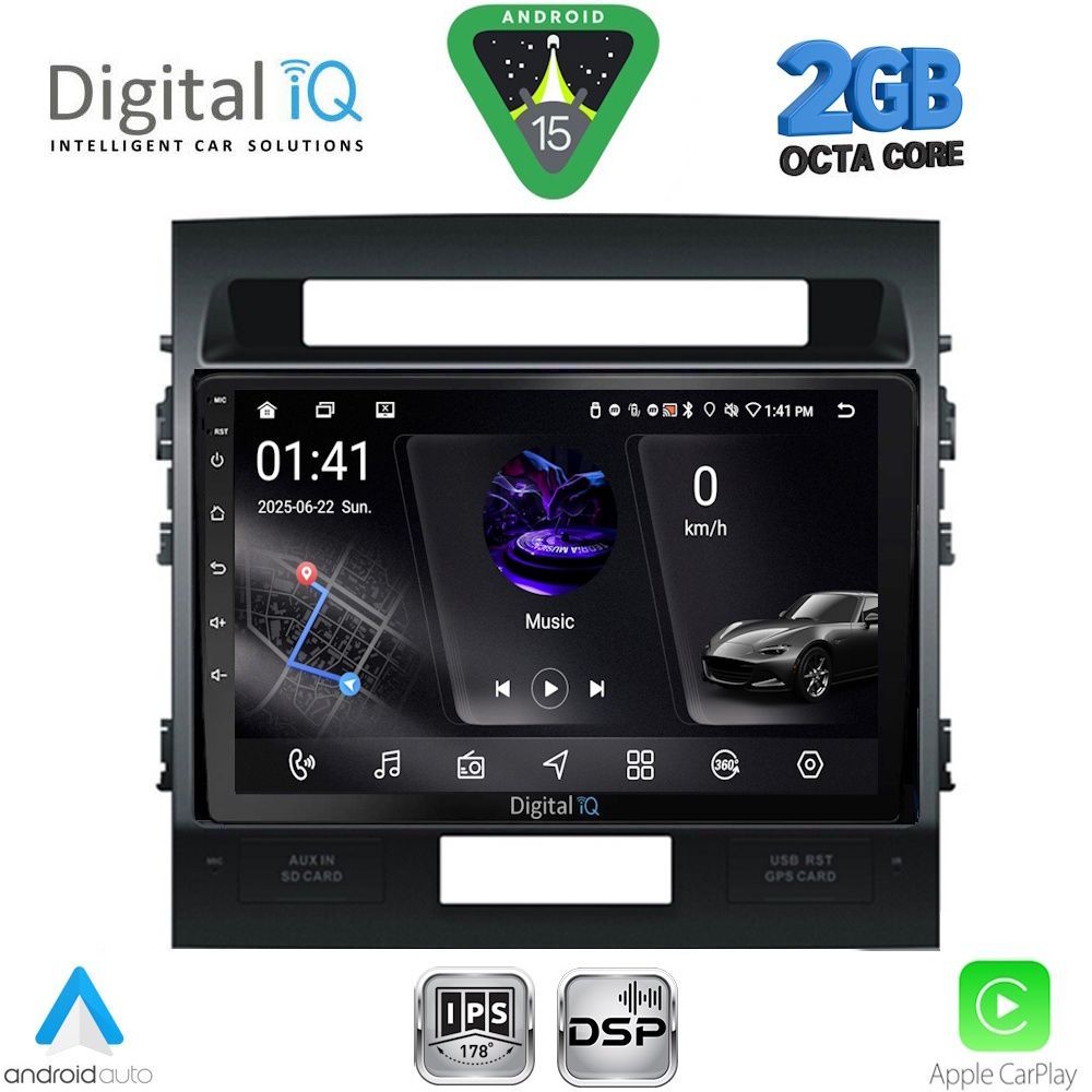 Βλησαρούλης Car Center - DIGITAL IQ RSF 4724_CPA (10inc) MULTIMEDIA TABLET for TOYOTA LAND CRUISER mod. 2008-2015