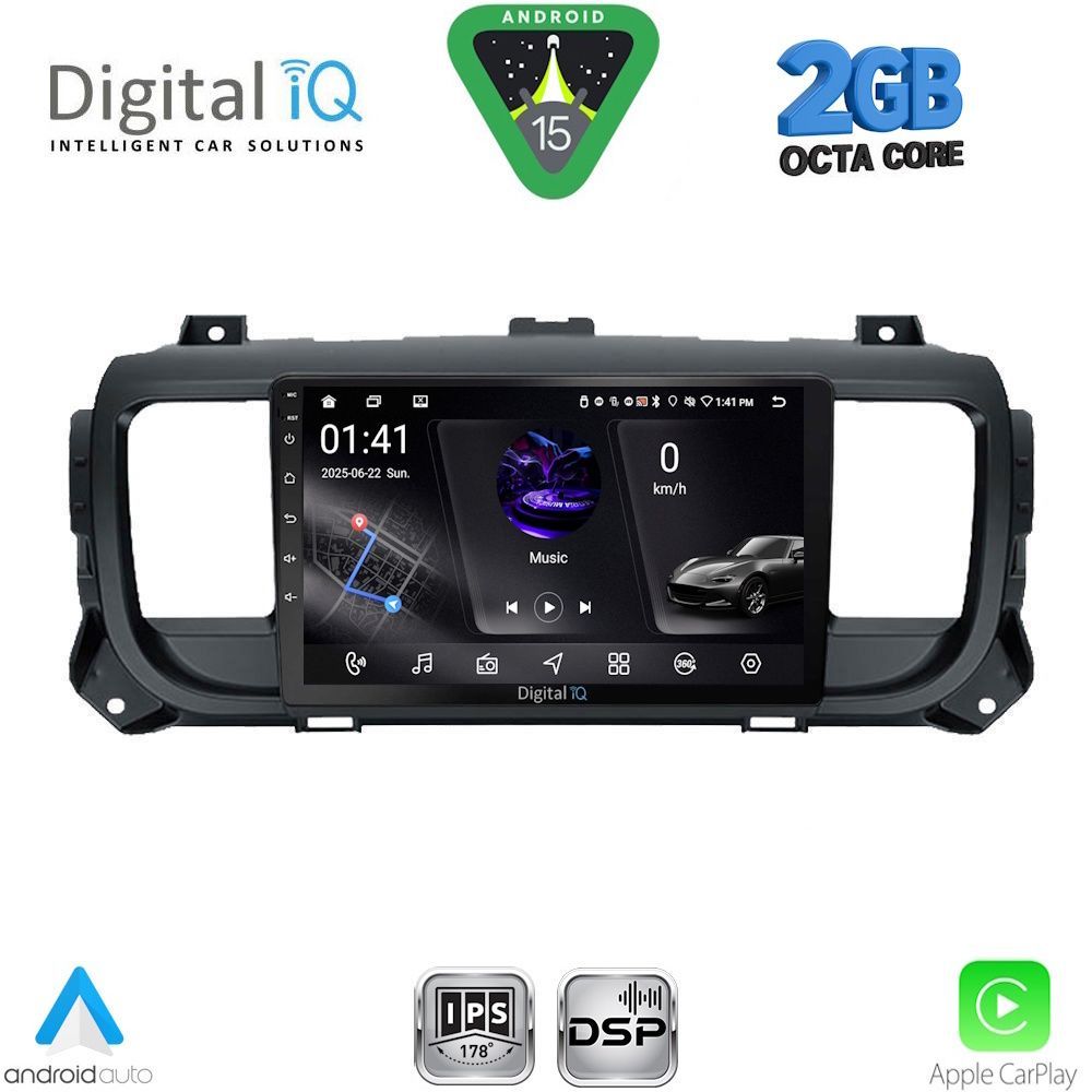 Βλησαρούλης Car Center - DIGITAL IQ RSF 4729_CPA (9inc) MULTIMEDIA TABLET for CITROEN JUMPY-SPACETOURER – PEUGEOT EXPERT-TRAVELLER – TOYOTA PROACE mod.2016-2026