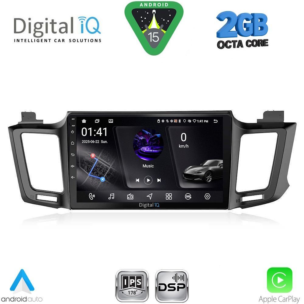 Βλησαρούλης Car Center - DIGITAL IQ RSF 4733_CPA (10inc) MULTIMEDIA TABLET for TOYOTA RAV 4 mod. 2013-2019