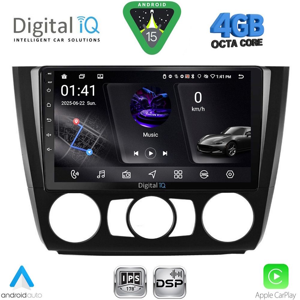 Βλησαρούλης Car Center - DIGITAL IQ RSG 6040_CPA A/C (9inc) MULTIMEDIA TABLET for BMW S.1  E81-82-87-88 mod. 2004-2013