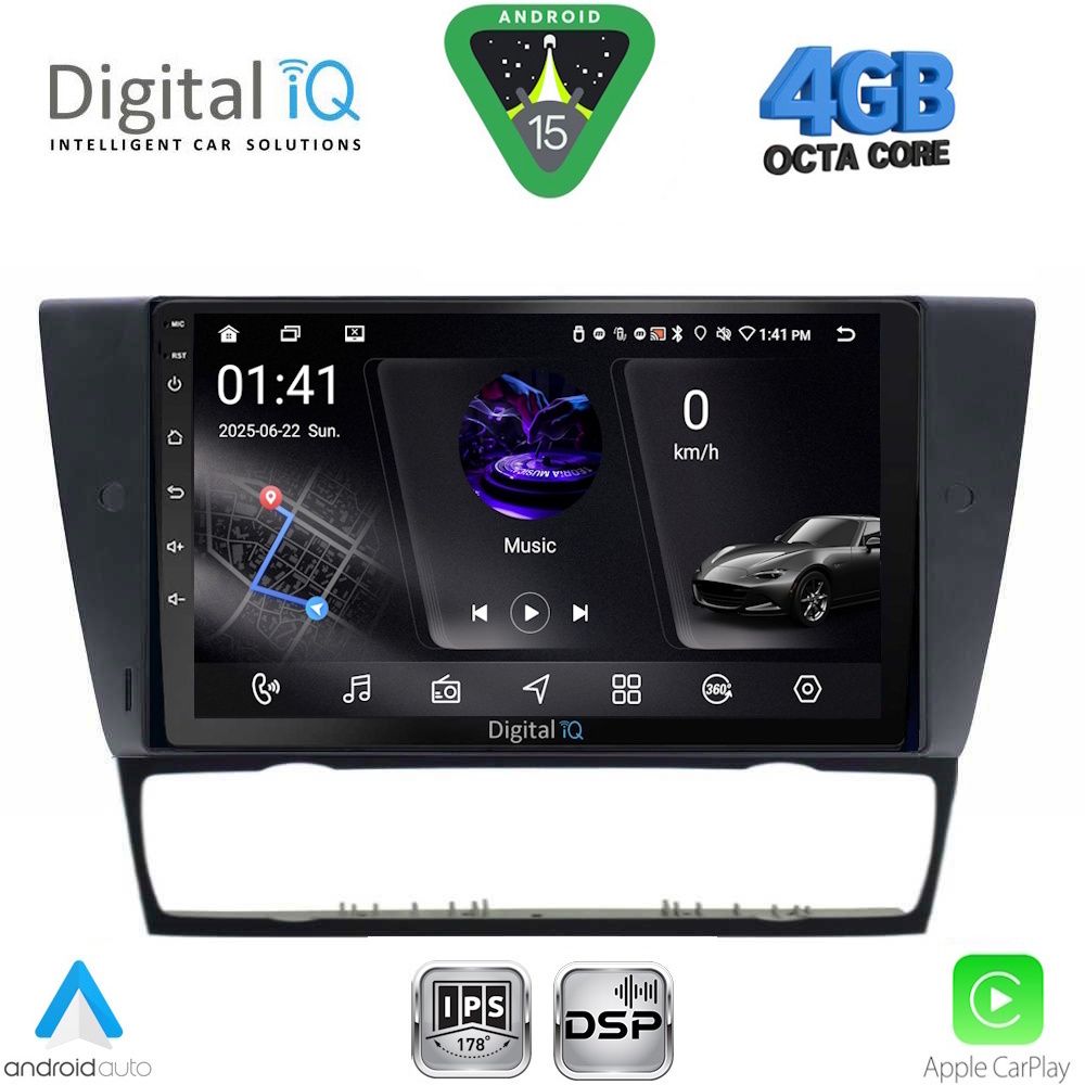 Βλησαρούλης Car Center - DIGITAL IQ RSG 6043_CPA (9inc) MULTIMEDIA TABLET for BMW E90-E91-E92-E93 mod. 2005-2012