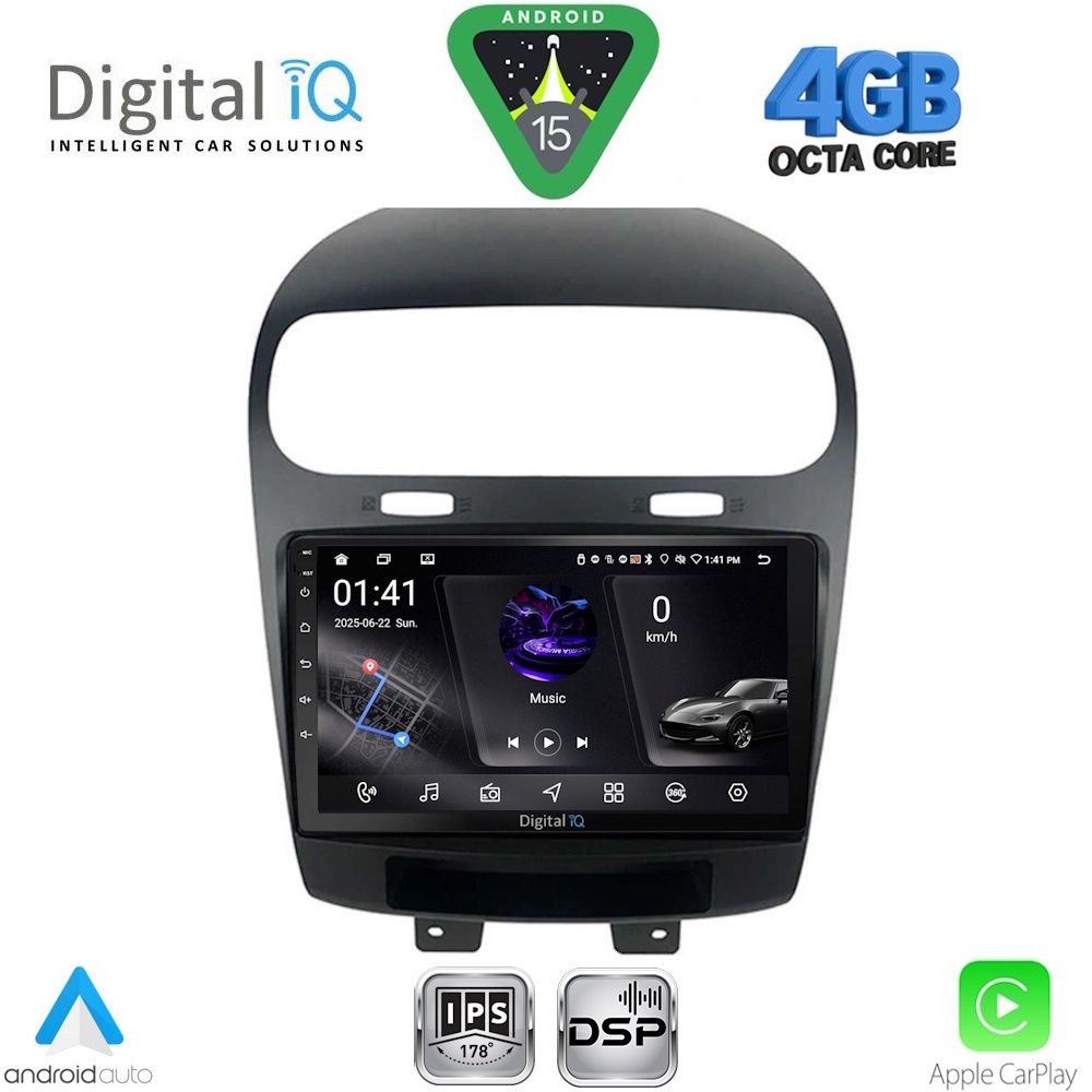 Βλησαρούλης Car Center - DIGITAL IQ RSG 6144_CPA (9inc) MULTIMEDIA TABLET for FIAT FREEMONT mod. 2008-2020