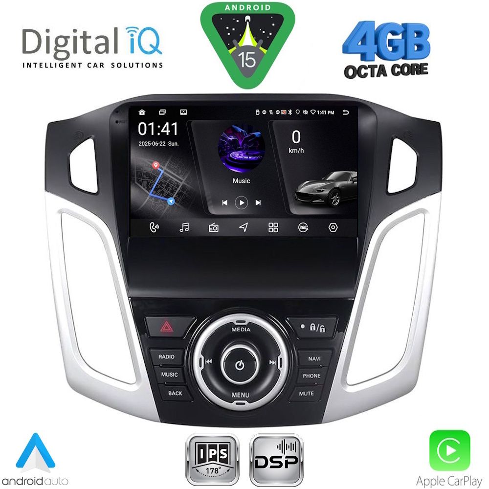 Βλησαρούλης Car Center - DIGITAL IQ RSG 6157_CPA (9inc) MULTIMEDIA TABLET for FORD FOCUS mod. 2011-2018