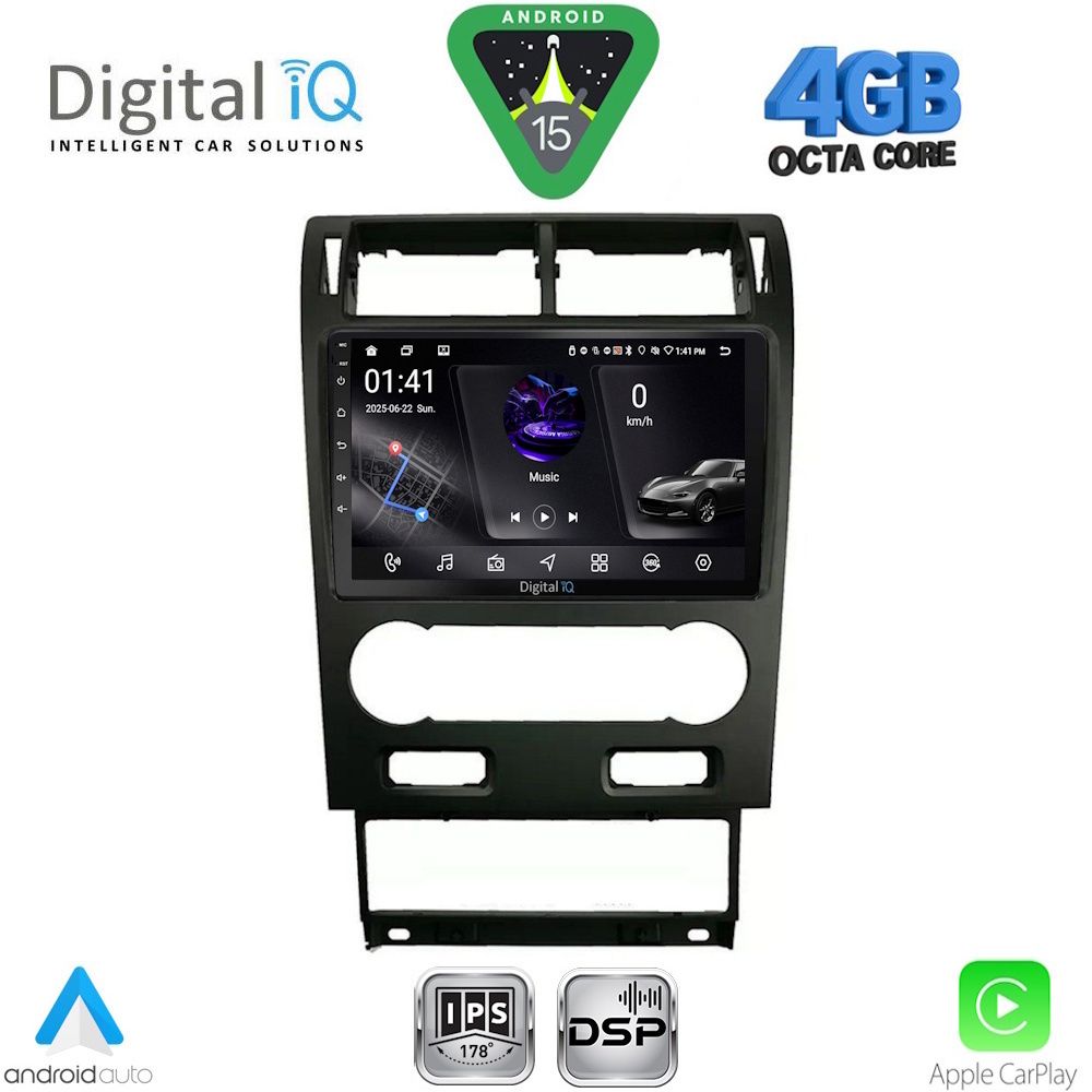 Βλησαρούλης Car Center - DIGITAL IQ RSG 6161A_CPA (9inc) MULTIMEDIA TABLET for FORD MONDEO mod. 2003-2006