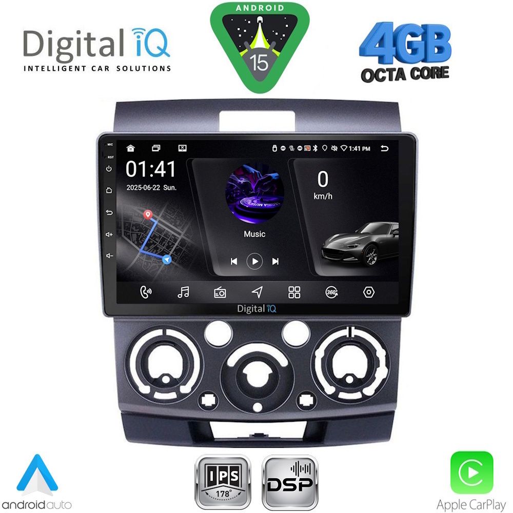 Βλησαρούλης Car Center - DIGITAL IQ RSG 6170_CPA (9inc) MULTIMEDIA TABLET for FORD RANGER | MAZDA BT50 mod. 2006-2011