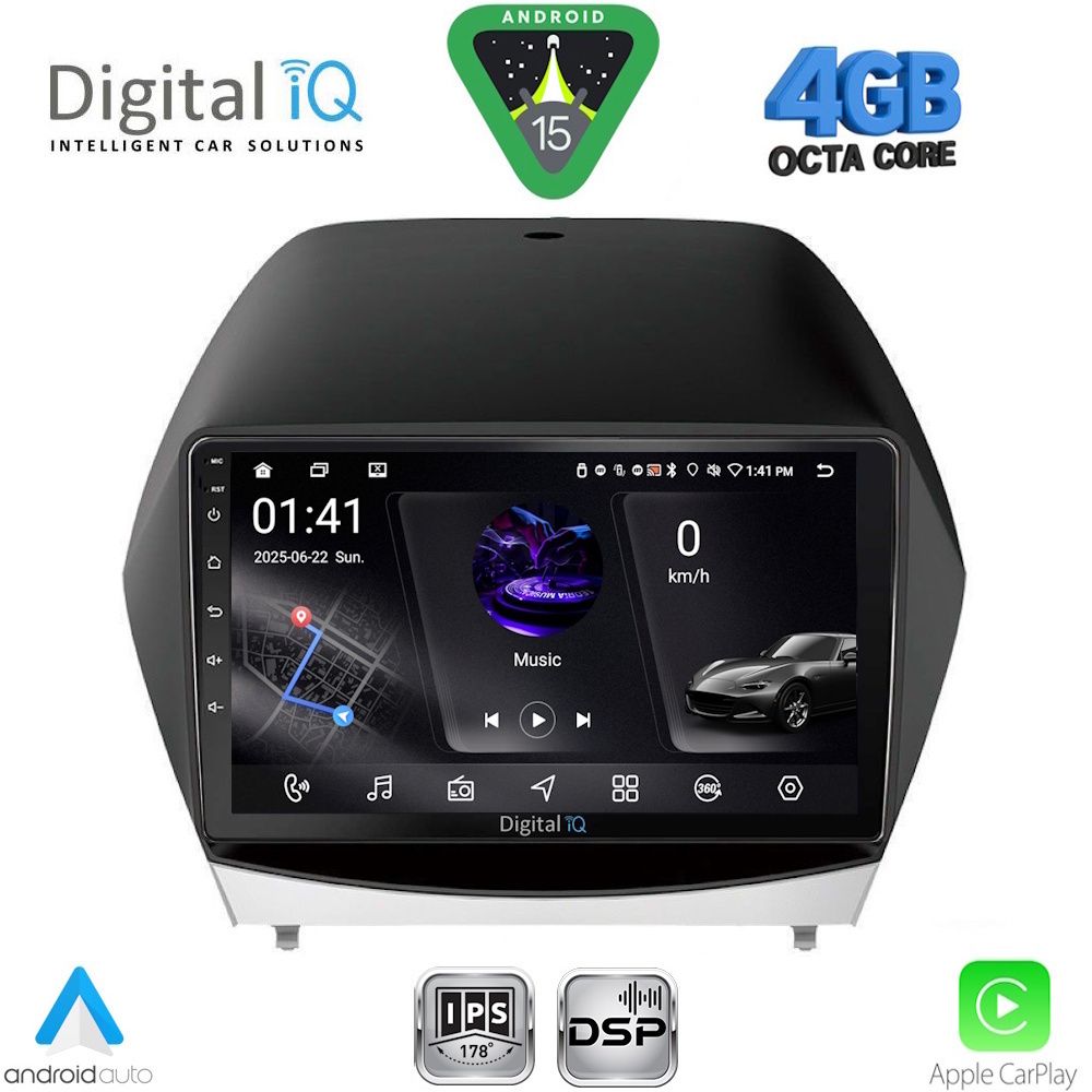 Βλησαρούλης Car Center - DIGITAL IQ RSG 6235_CPA (10inc) MULTIMEDIA TABLET for HYUNDAI iX35 mod. 2010-2015