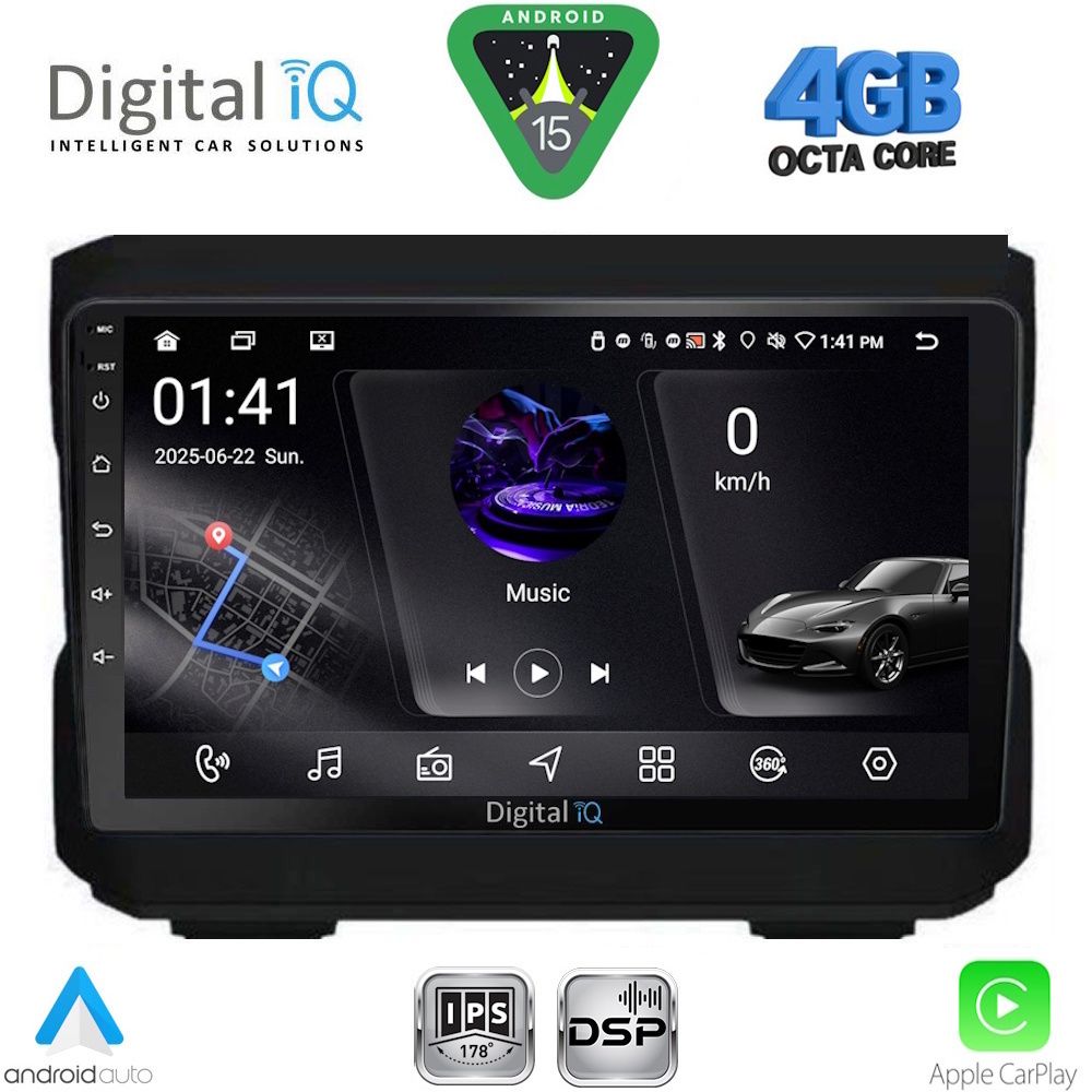 Βλησαρούλης Car Center - DIGITAL IQ RSG 6272_CPA (10inc) MULTIMEDIA TABLET for JEEP mod. 2007-2014 – DODGE mod. 2007