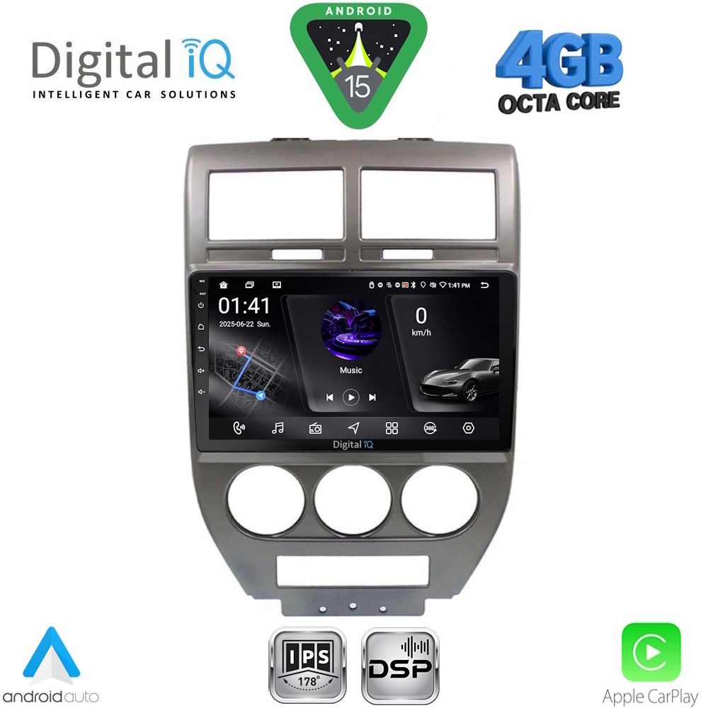 Βλησαρούλης Car Center - DIGITAL IQ RSG 6276_CPA (10inc) MULTIMEDIA TABLET for JEEP COMPASS - PATRIOT mod. 2007-2016