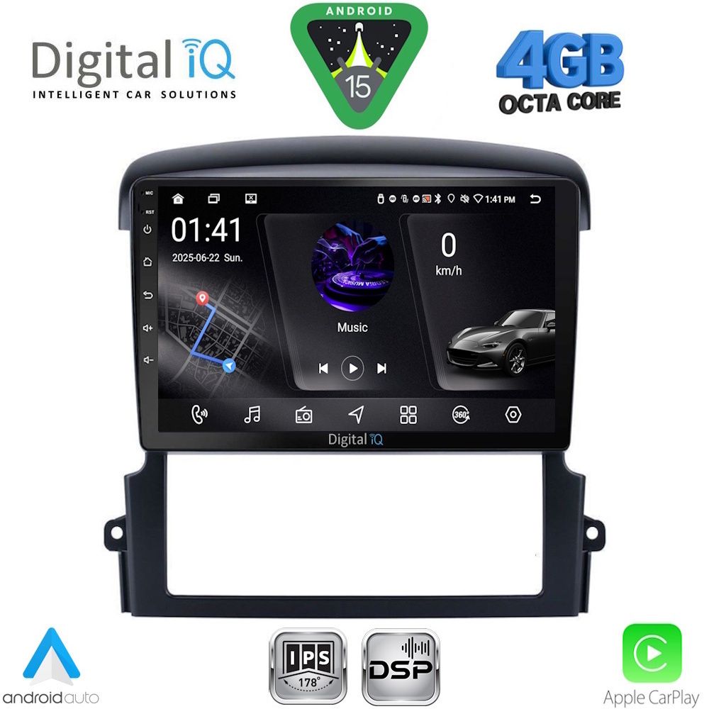 Βλησαρούλης Car Center - DIGITAL IQ RSG 6317_CPA (9inc) MULTIMEDIA TABLET for KIA SORENTO mod. 2006-2009