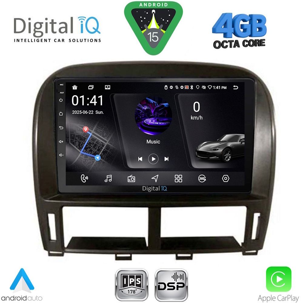 Βλησαρούλης Car Center - DIGITAL IQ RSG 6343_CPA (9inc) MULTIMEDIA TABLET for LEXUS LS 430 – XF 430 mod. 2000-2006