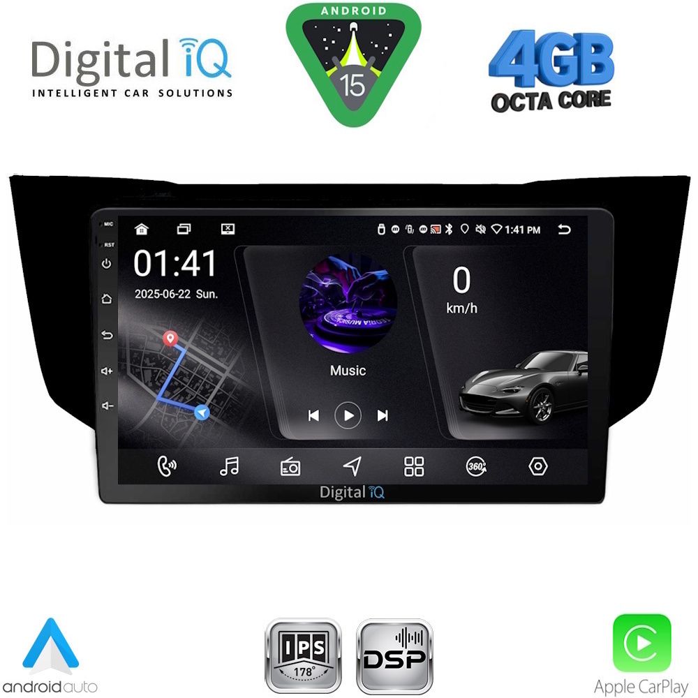 Βλησαρούλης Car Center - DIGITAL IQ RSG 6345BL_CPA (9inc) MULTIMEDIA TABLET for LEXUS RX 300 – 400 mod. 2003-2008