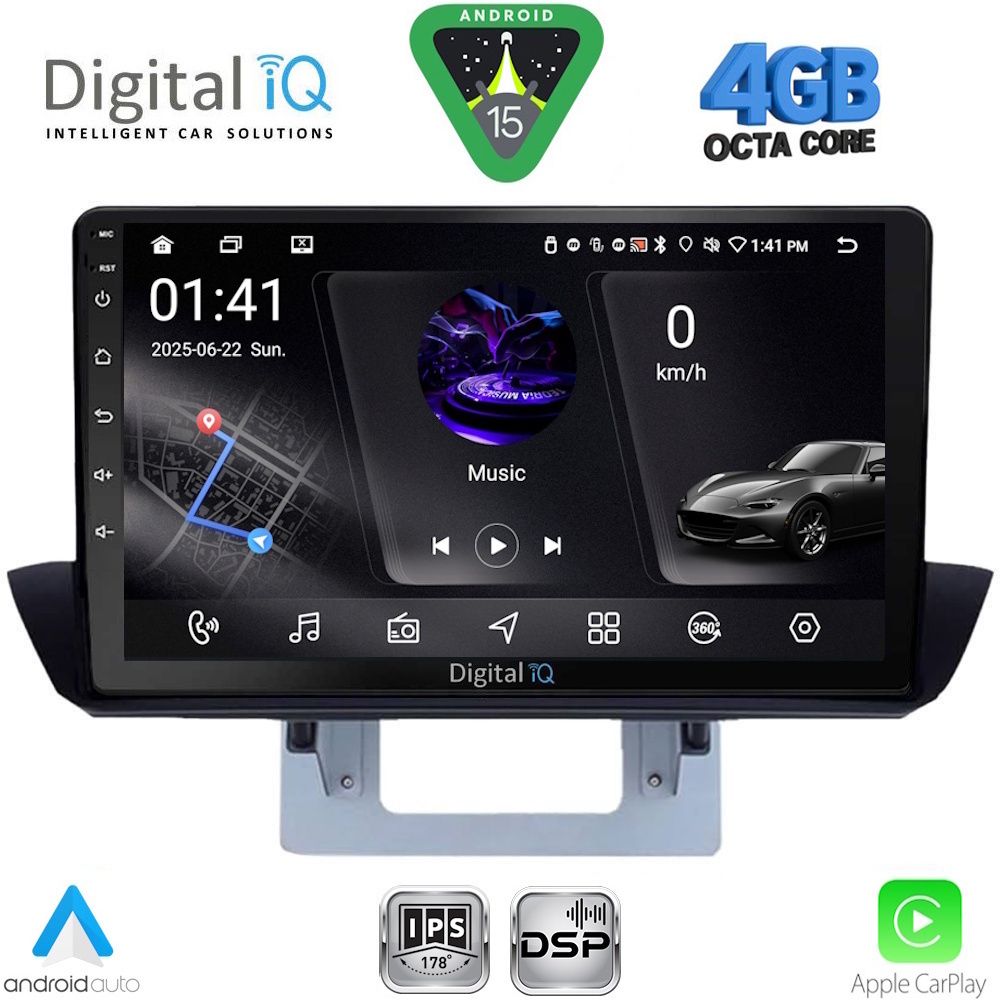 Βλησαρούλης Car Center - DIGITAL IQ RSG 6364_CPA DASH (9inc) MULTIMEDIA TABLET for MAZDA BT50 mod. 2012-2019