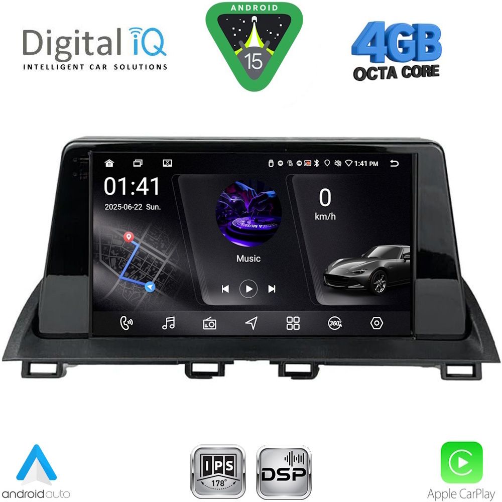 Βλησαρούλης Car Center - DIGITAL IQ RSG 6367_CPA (9inc) MULTIMEDIA TABLET for MAZDA 3 mod. 2014-2019