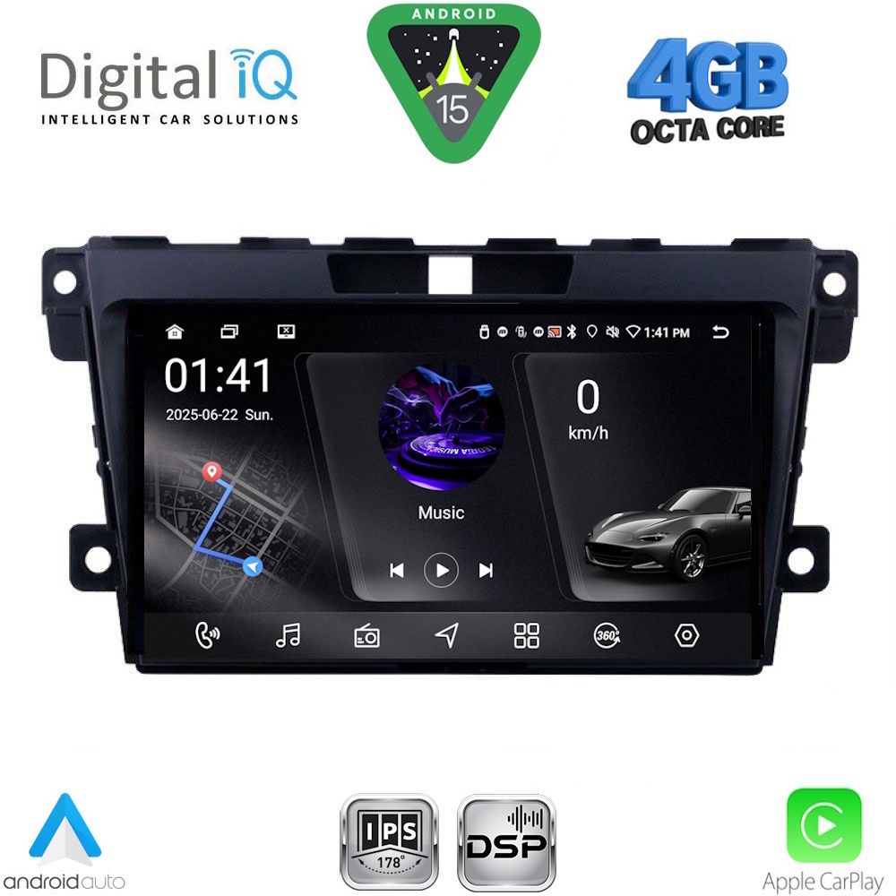 Βλησαρούλης Car Center - DIGITAL IQ RSG 6389_CPA (9inc) MULTIMEDIA TABLET for MAZDA CX7  mod. 2006-2012