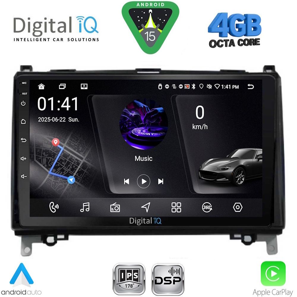 Βλησαρούλης Car Center - DIGITAL IQ RSG 6400_CPA (9inc) MULTIMEDIA TABLET for MERCEDES A – B -SPRINTER – VITO mod. 2007-2019