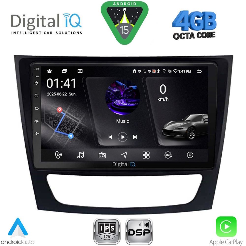 Βλησαρούλης Car Center - DIGITAL IQ RSG 6408_CPA (9inc) MULTIMEDIA TABLET for MERCEDES E (W211) – CLS (W219) mod. 2003-2009