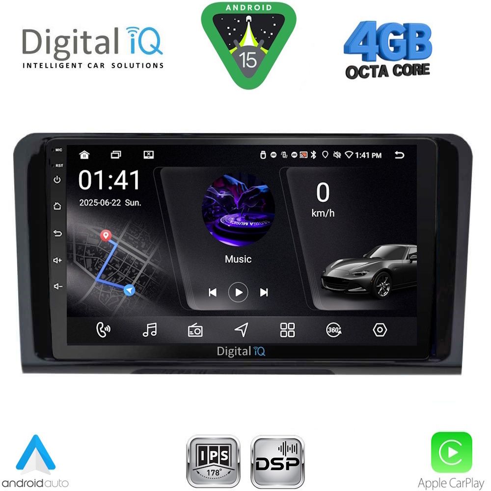Βλησαρούλης Car Center - DIGITAL IQ RSG 6414_CPA (9inc) MULTIMEDIA TABLET for MERCEDES ML (W164) – GL (X164) mod. 2005-2011