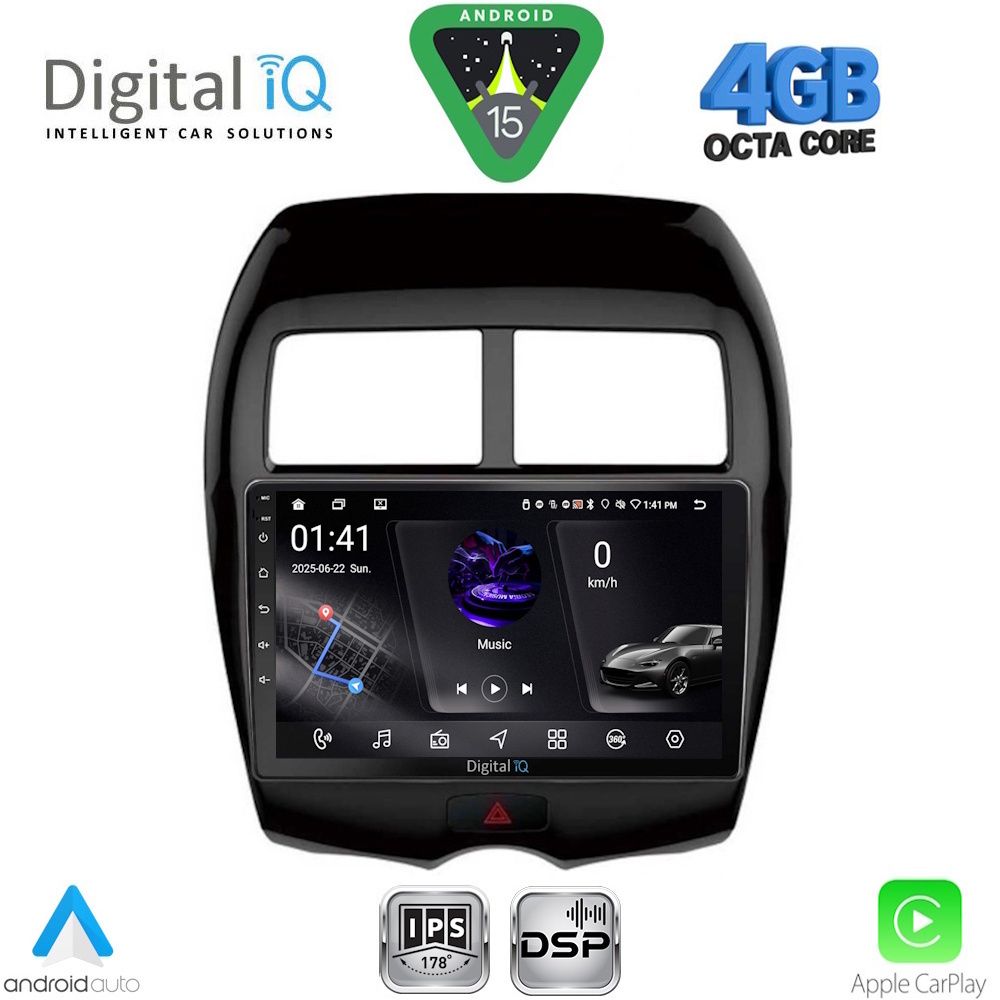 Βλησαρούλης Car Center - DIGITAL IQ RSG 6430_CPA (10inc) MULTIMEDIA TABLET for MITSUBISHI ASX mod. 2009-2020 - PEUGEOT 4008 mod. 2012-2018