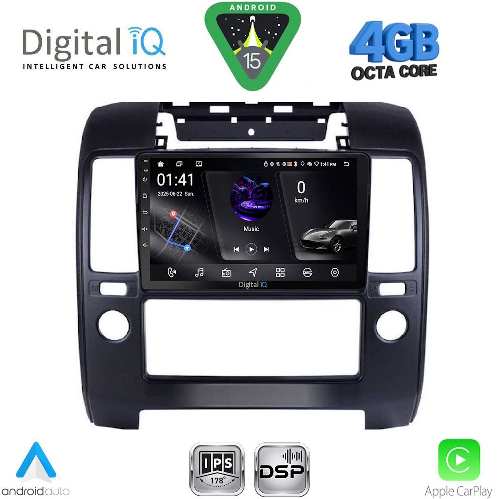 Βλησαρούλης Car Center - DIGITAL IQ RSG 6454_CPA A/C (9inc) MULTIMEDIA TABLET for NISSAN NAVARA D40 mod. 2006-2011 με A/C