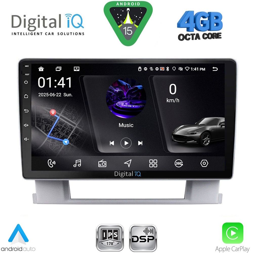 Βλησαρούλης Car Center - DIGITAL IQ RSG 6482_CPA (9inc) MULTIMEDIA TABLET for OPEL ASTRA J mod.2010-2016