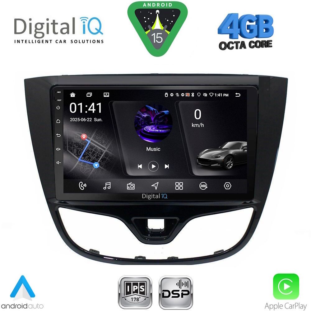 Βλησαρούλης Car Center - DIGITAL IQ RSG 6489_CPA (10inc) MULTIMEDIA TABLET for OPEL KARL mod. 2014-2019