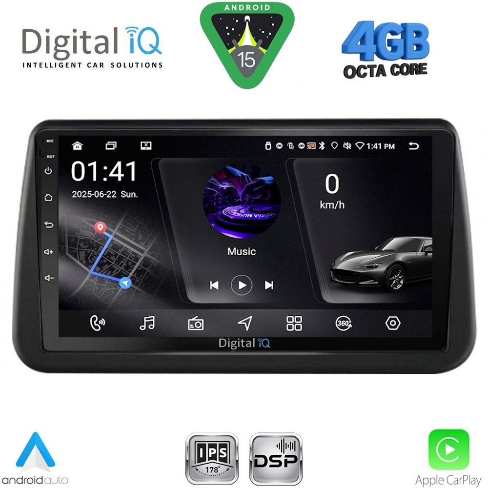 Βλησαρούλης Car Center - DIGITAL IQ RSG 6494_CPA (9inc) MULTIMEDIA TABLET for OPEL MERIVA mod. 2010-2017