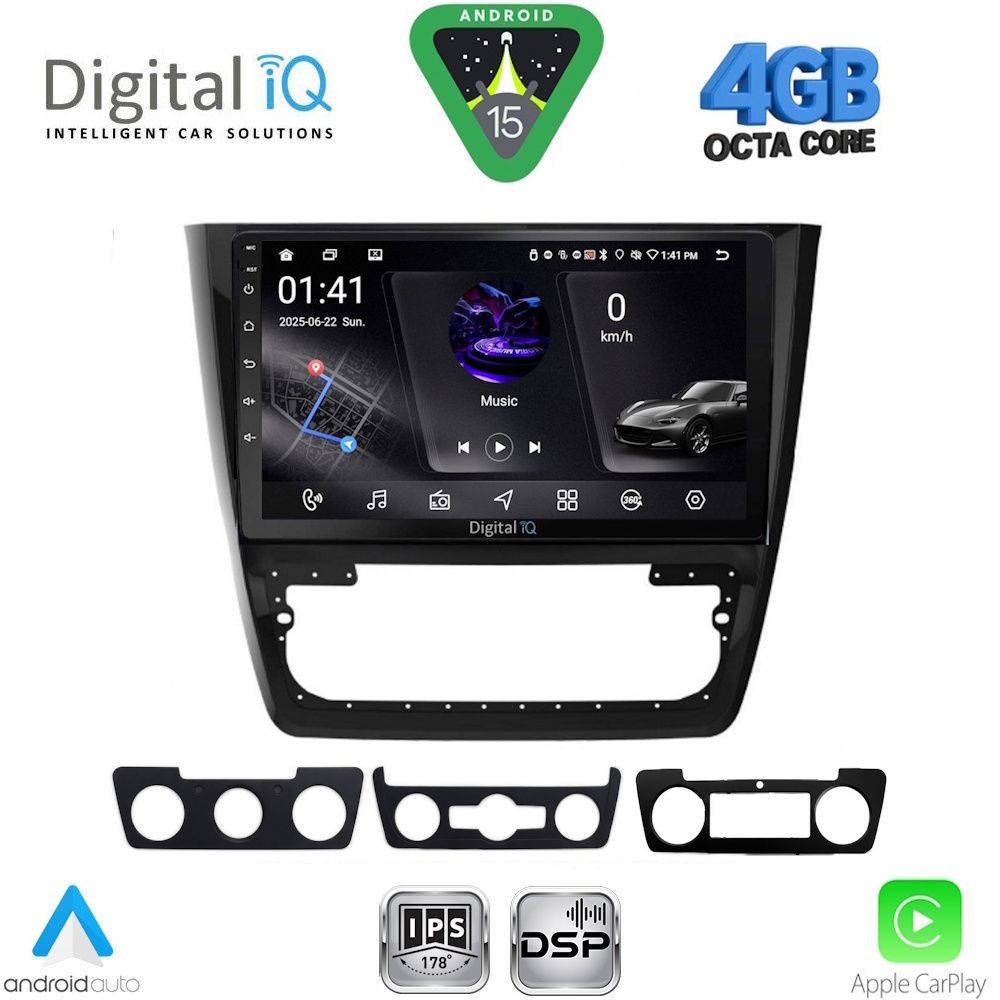 Βλησαρούλης Car Center - DIGITAL IQ RSG 6610_CPA (10inc) MULTIMEDIA TABLET for SKODA YETI mod. 2014-2018