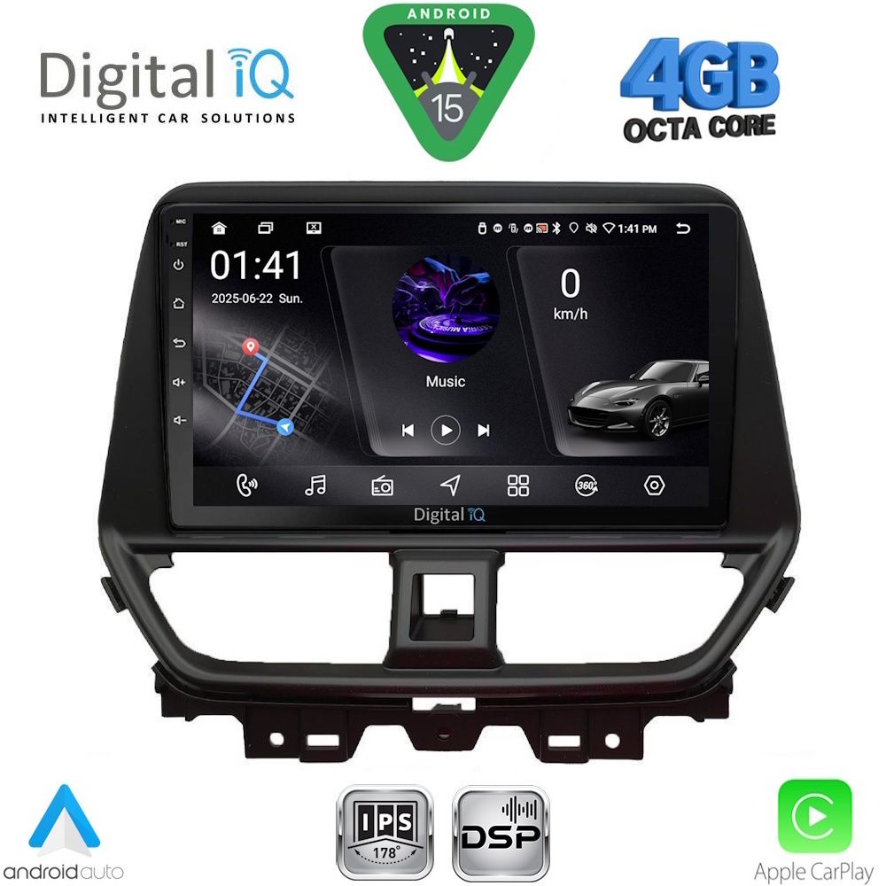 Βλησαρούλης Car Center - DIGITAL IQ RSG 6673_CPA (9inc) MULTIMEDIA TABLET for SUZUKI BALENO mod. 2022-2026