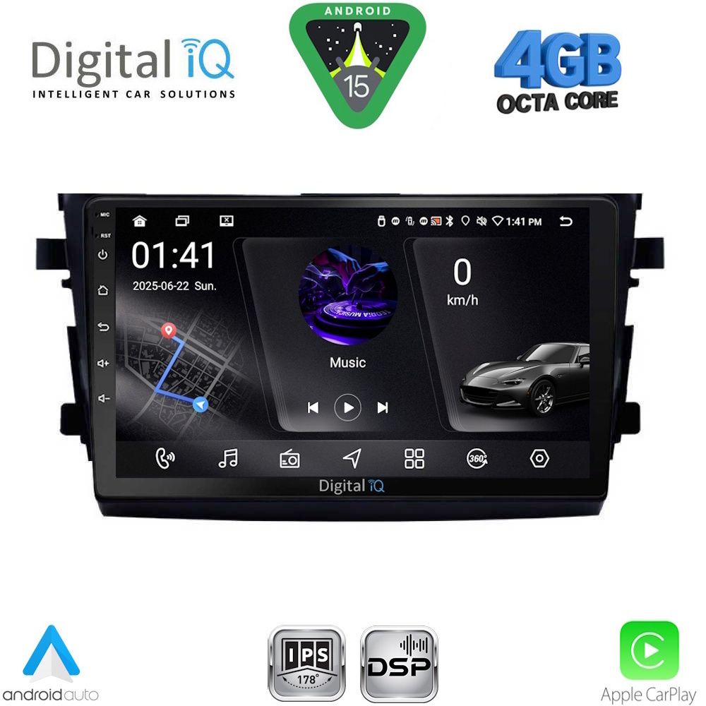 Βλησαρούλης Car Center - DIGITAL IQ RSG 6674_CPA (9inc) MULTIMEDIA TABLET for SUZUKI CELERIO mod. 2015-2021