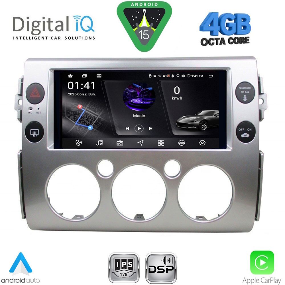 Βλησαρούλης Car Center - DIGITAL IQ RSG 6717_CPA (9inc) MULTIMEDIA TABLET for TOYOTA FJ CRUISER mod. 2007-2013