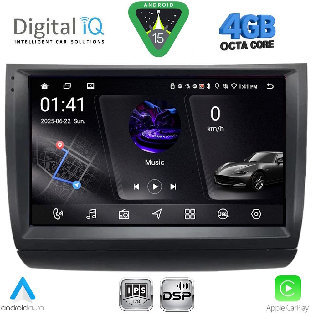 Βλησαρούλης Car Center - DIGITAL IQ RSG 6728_CPA (9inc) MULTIMEDIA TABLET for TOYOTA PRIUS mod. 2003-2009