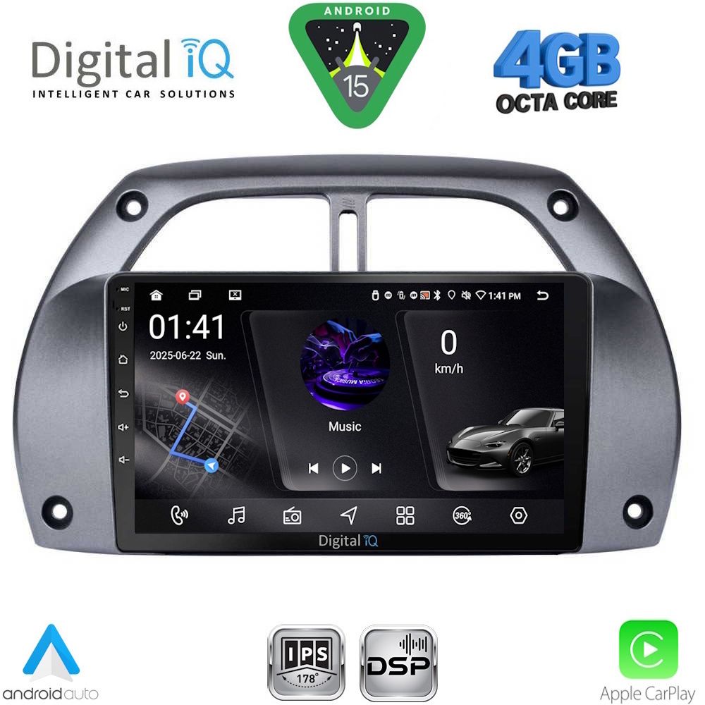 Βλησαρούλης Car Center - DIGITAL IQ RSG 6730_CPA A/C (9inc) MULTIMEDIA TABLET for TOYOTA RAV 4 mod. 2000-2006