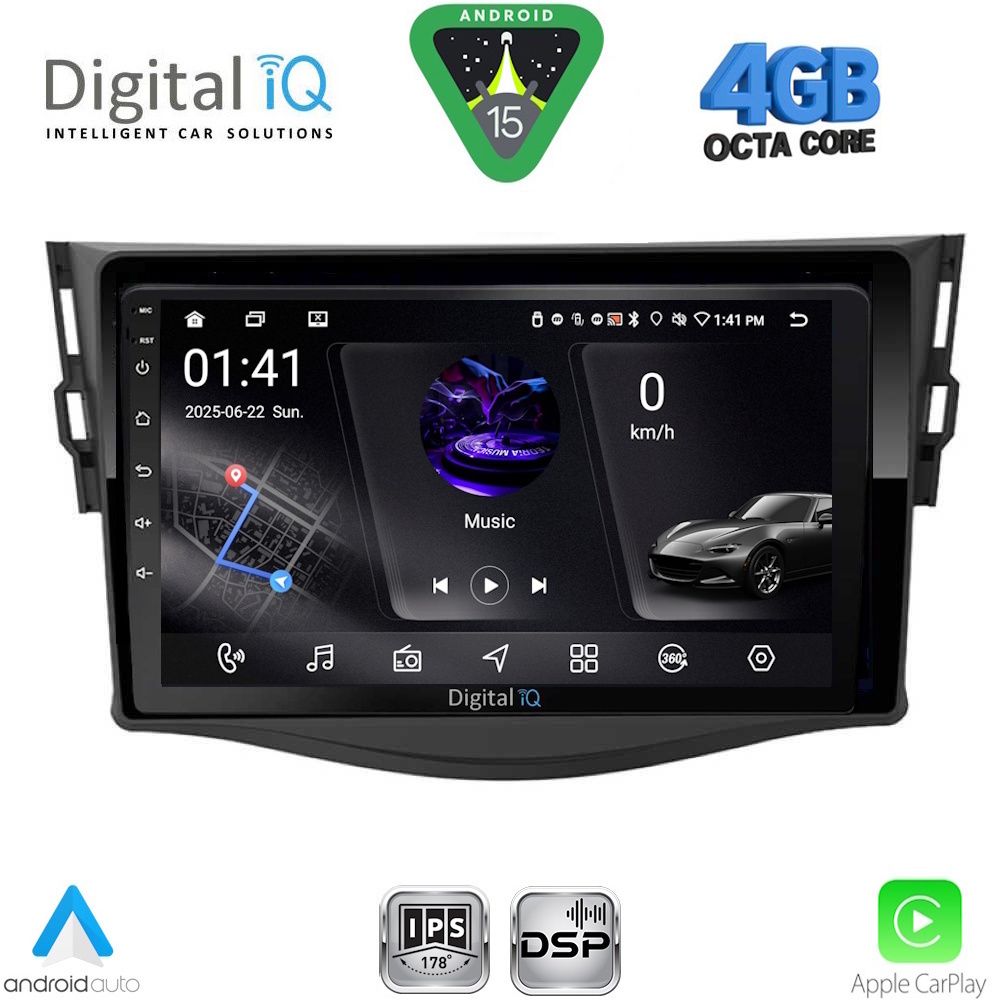 Βλησαρούλης Car Center - DIGITAL IQ RSG 6731_CPA (9inc) MULTIMEDIA TABLET for TOYOTA RAV 4 mod. 2006-2012