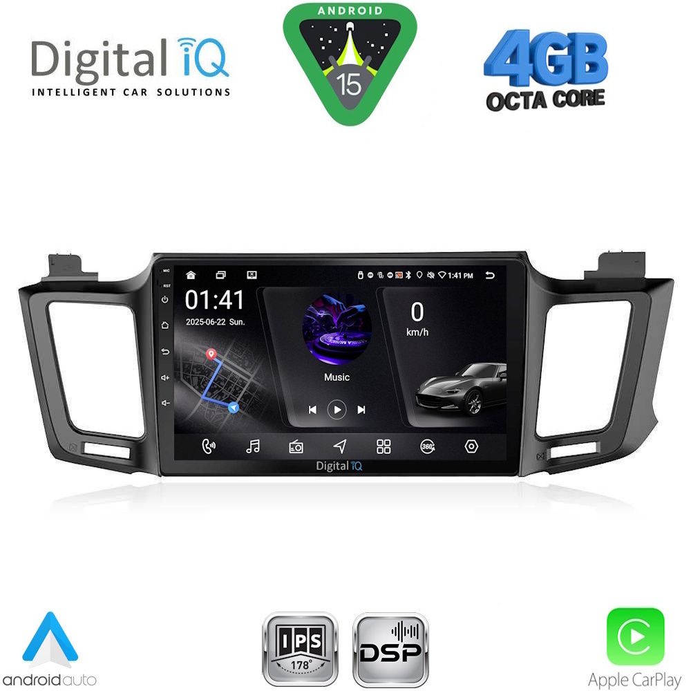 Βλησαρούλης Car Center - DIGITAL IQ RSG 6733_CPA (10inc) MULTIMEDIA TABLET for TOYOTA RAV 4 mod. 2013-2019