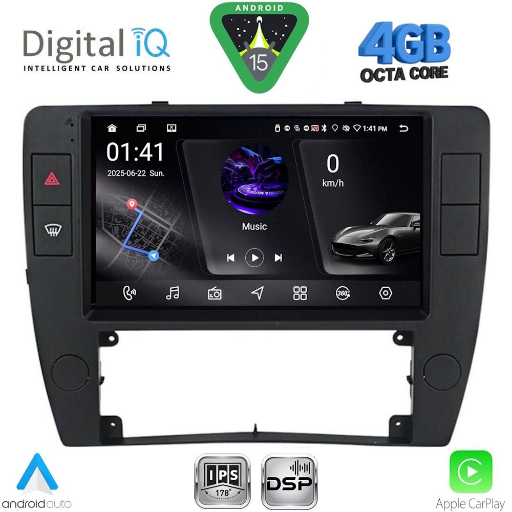 Βλησαρούλης Car Center - DIGITAL IQ RSG 6749_CPA  (9inc) MULTIMEDIA TABLET for VW PASSAT mod. 2000-2005