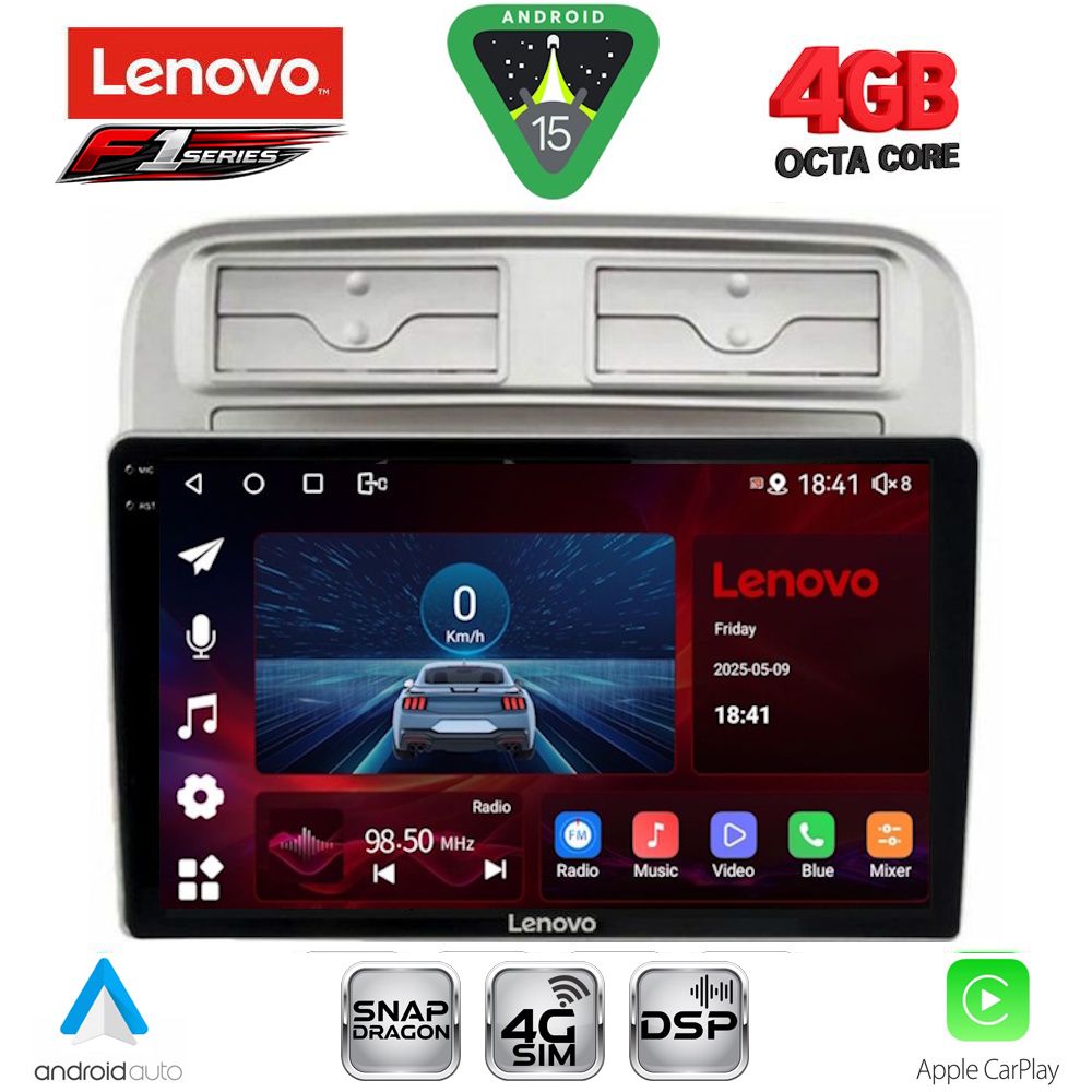 Βλησαρούλης Car Center - LENOVO SSQ 9128_CPA (9inc) MULTIMEDIA TABLET for FIAT GRANDE PUNTO mod. 2005-2012