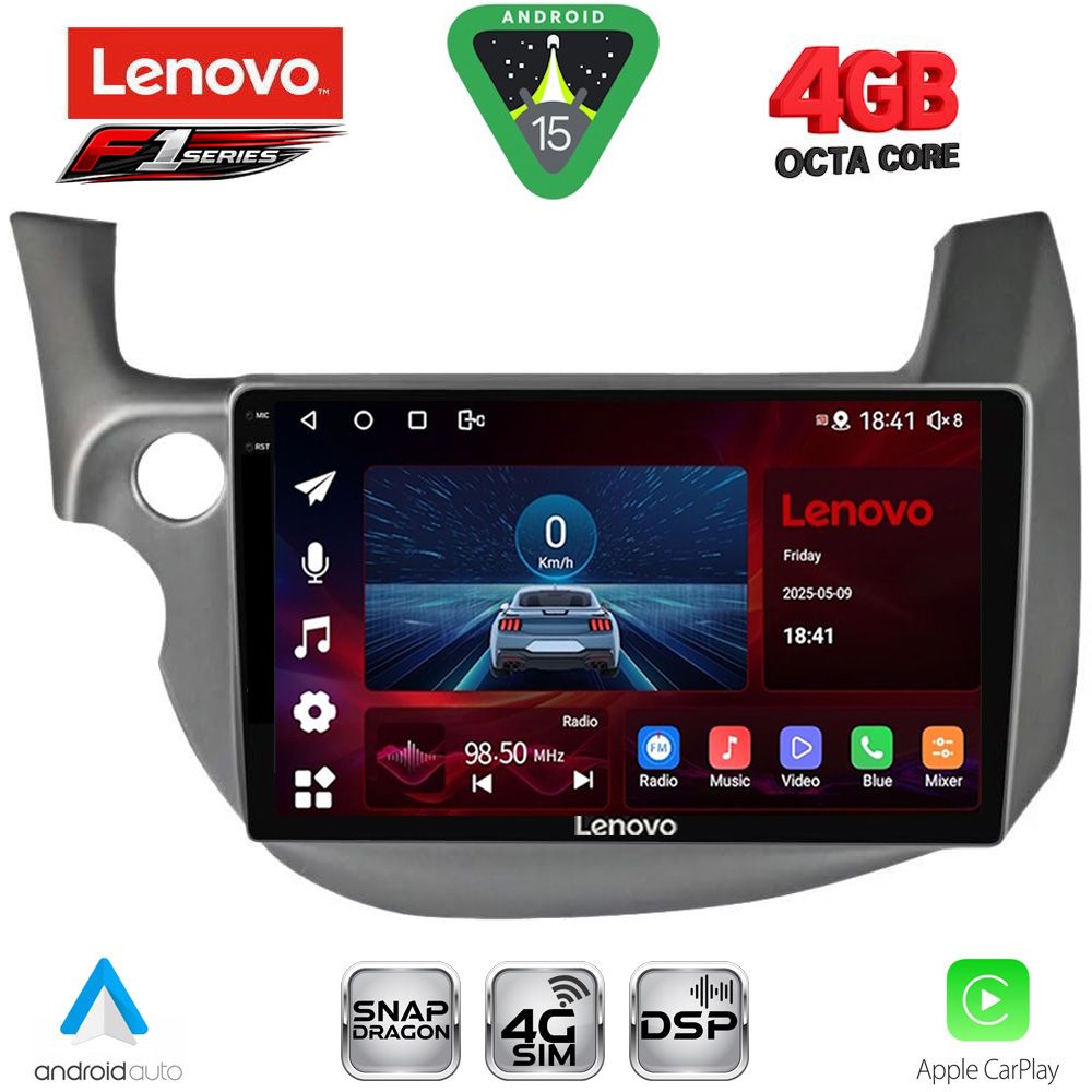 Βλησαρούλης Car Center - LENOVO SSQ 9211_CPA (10inc) MULTIMEDIA TABLET for HONDA JAZZ mod. 2008-2012