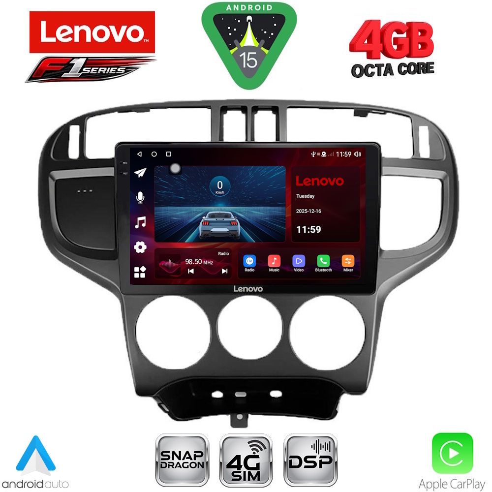 Βλησαρούλης Car Center - LENOVO SSQ 9240_CPA (9inc) MULTIMEDIA TABLET for HYUNDAI MATRIX mod. 2001-2010