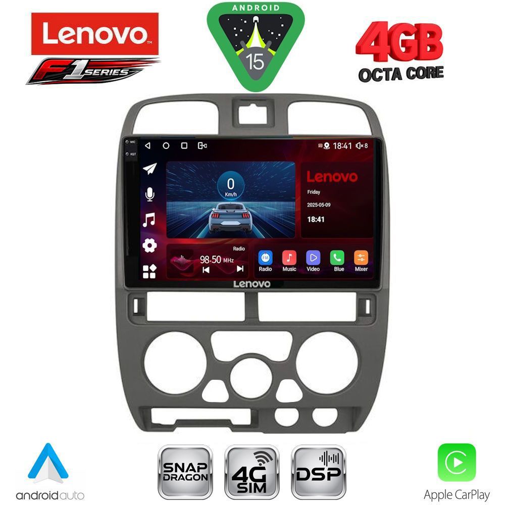 Βλησαρούλης Car Center - LENOVO SSQ 9253GR_CPA (9inc) MULTIMEDIA TABLET for ISUZU D-MAX mod. 2002-2008 (GREY)