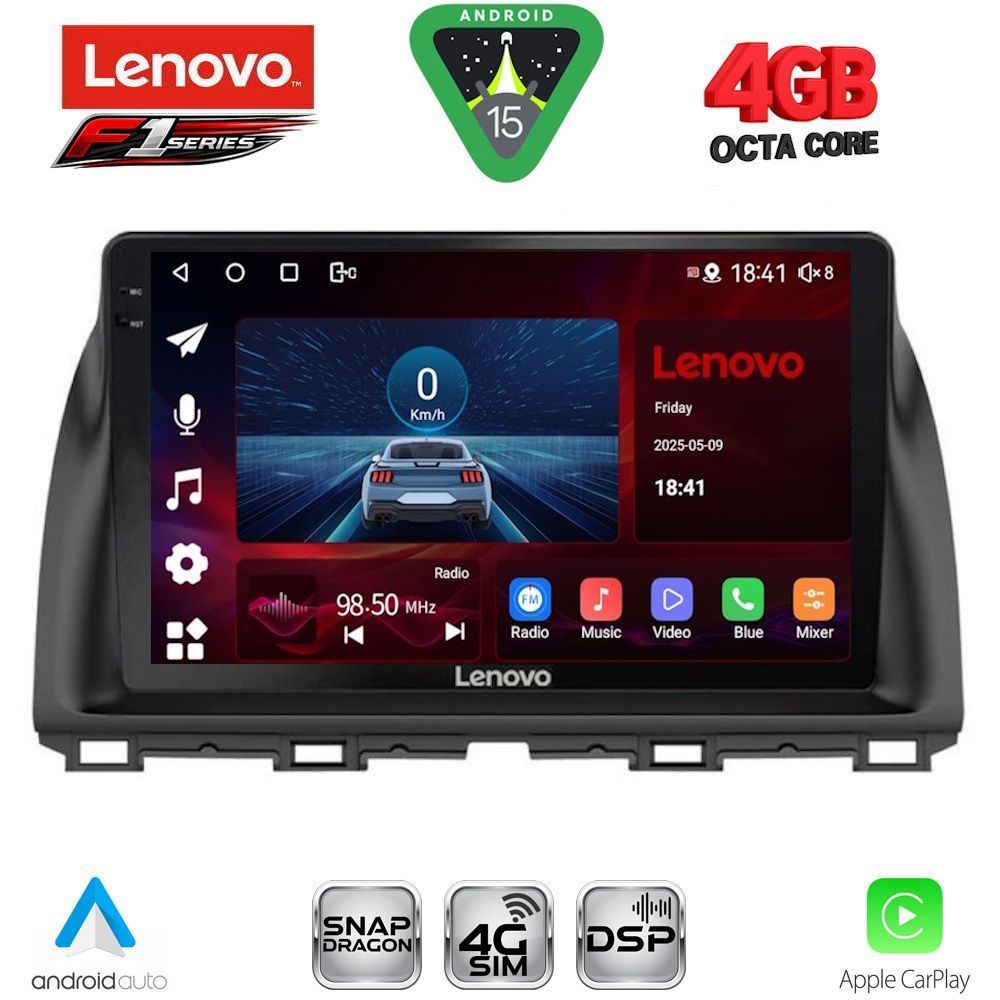 Βλησαρούλης Car Center - LENOVO SSQ 9380_CPA (10inc) MULTIMEDIA TABLET for MAZDA CX5 mod. 2013-2017