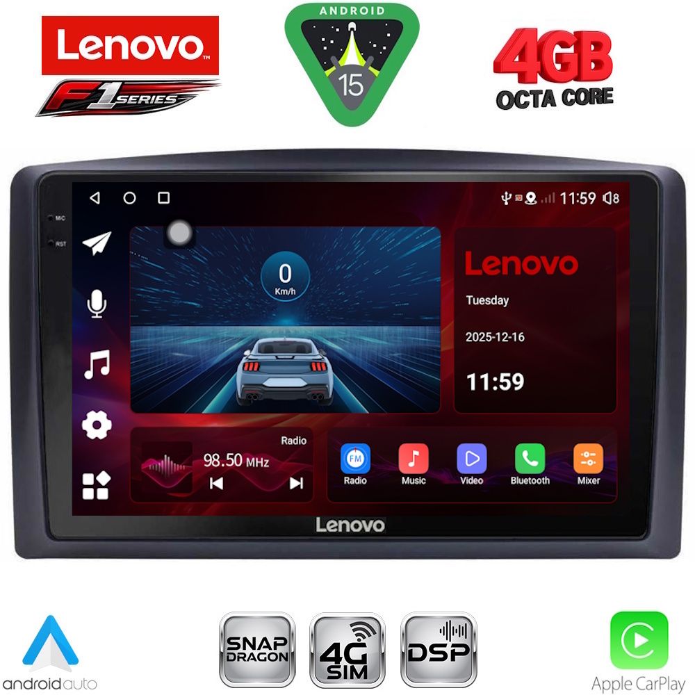 Βλησαρούλης Car Center - LENOVO SSQ 9421_CPA (10inc) MULTIMEDIA TABLET for MERCEDES VITO – VIANO  (W447) mod. 2015-2022