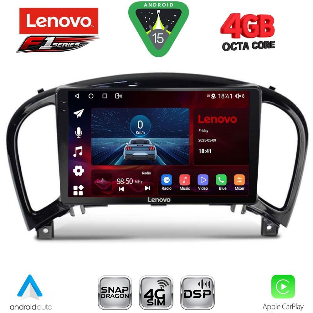 Βλησαρούλης Car Center - LENOVO SSQ 9452_CPA (9inc) MULTIMEDIA TABLET for NISSAN JUKE mod. 2009-2020