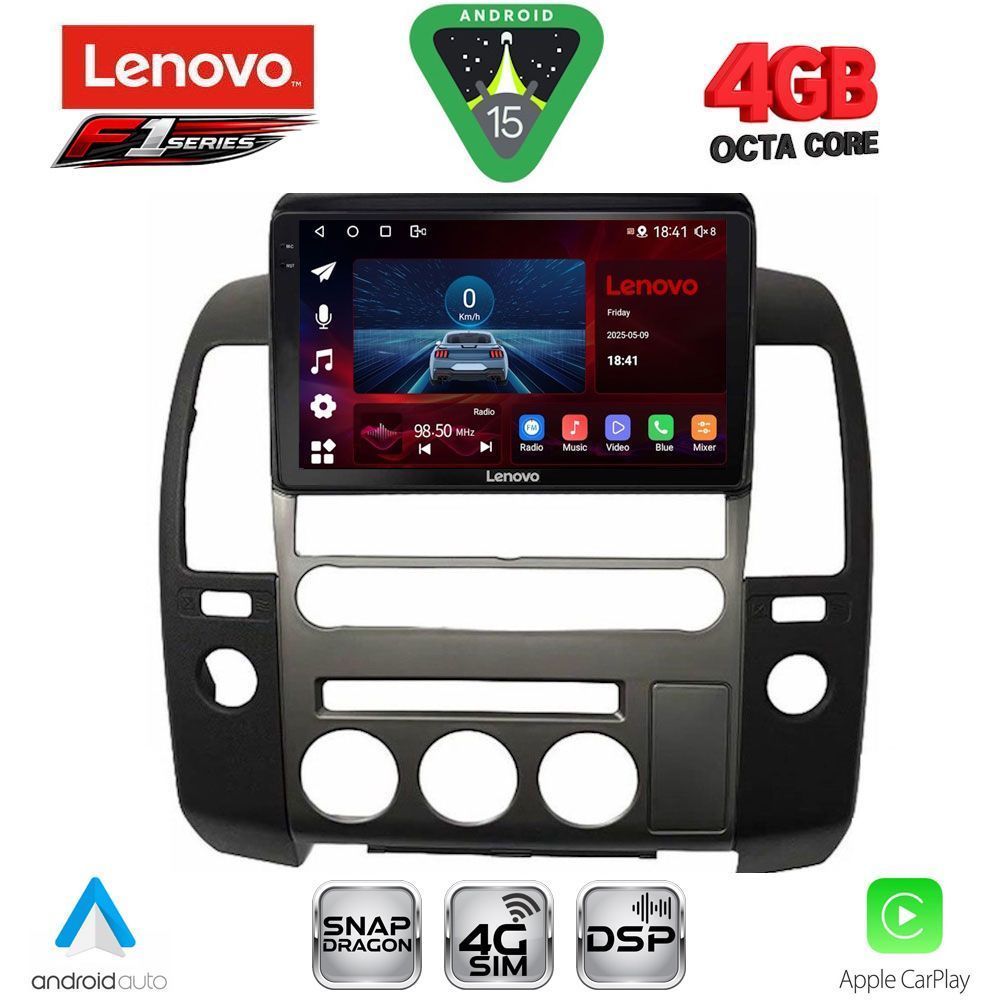 Βλησαρούλης Car Center - LENOVO SSQ 9454_CPA (ORIG.NAVI) (9inc) MULTIMEDIA TABLET for NISSAN NAVARA D40 mod. 2006-2011 με Original Navi